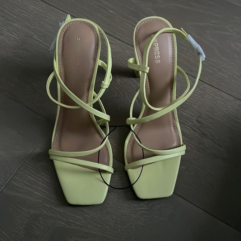 Yellow Strappy Heels